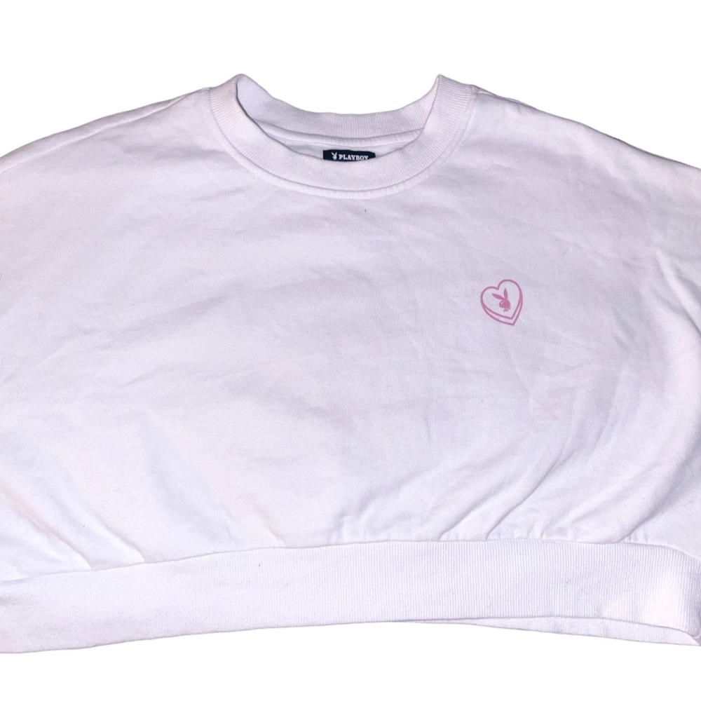 Playboy x PacSun Love Song Cropped Sweatshirt Sz Medium